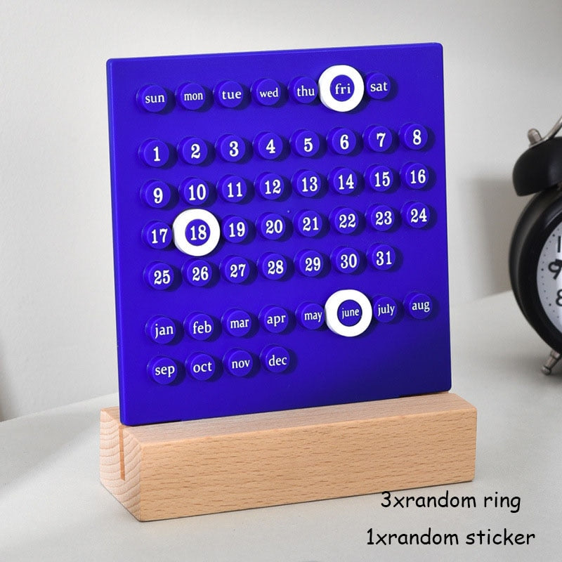 Cute Mini Ring A Date Desk Table Calendar