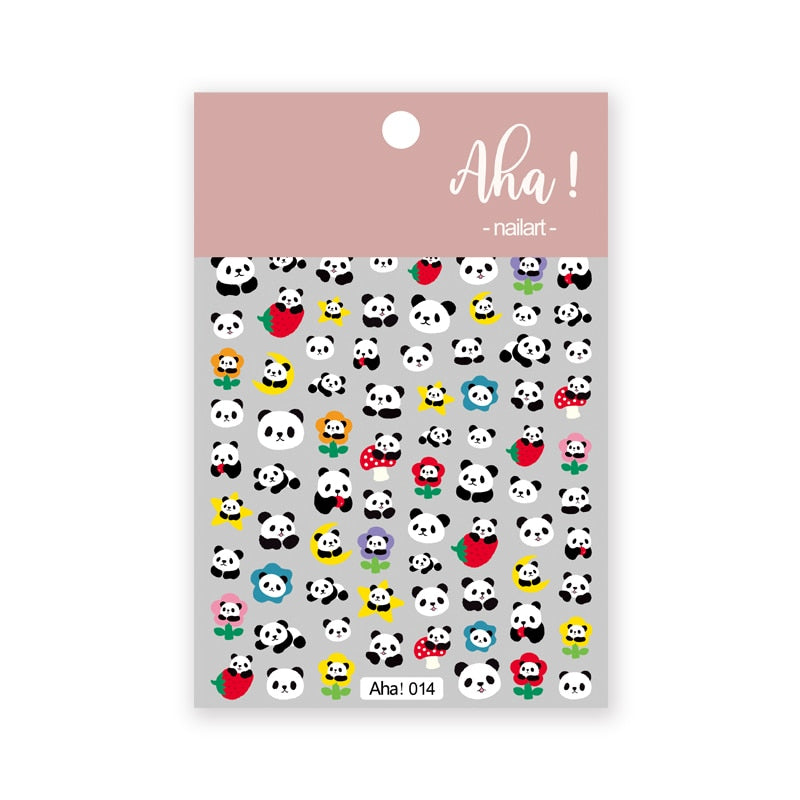 Cute Animals Nail Stickers Nail Art Decorations