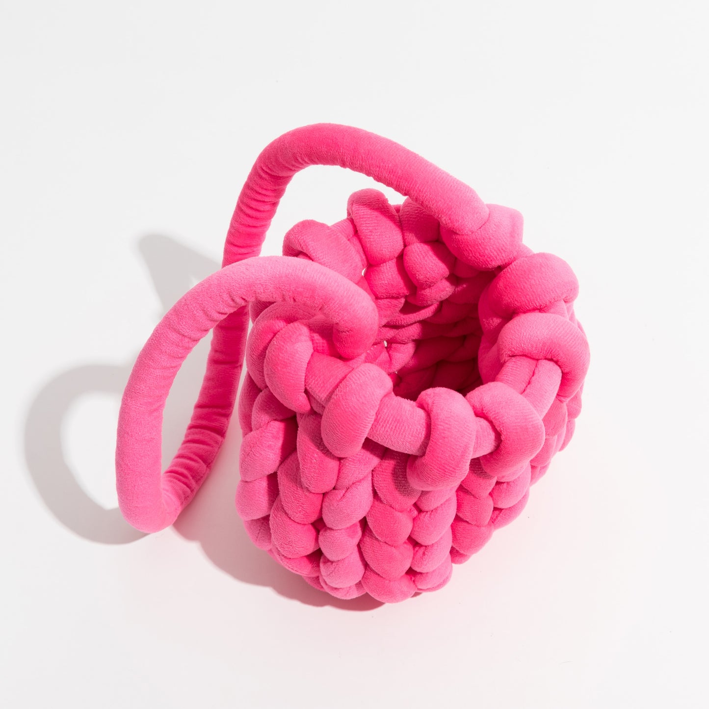 K-style Giant Chunky Plush Yarn Knitted Messenger Bag