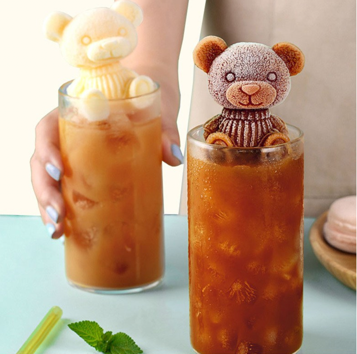 Cute Bear Silicone 3D Ice Mold