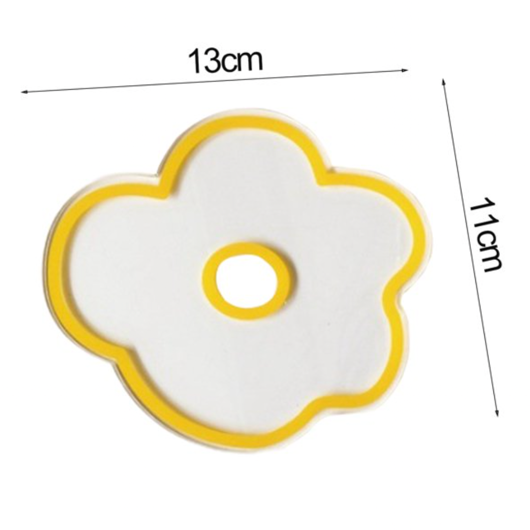 Acrylic Transparent Flower Coaster