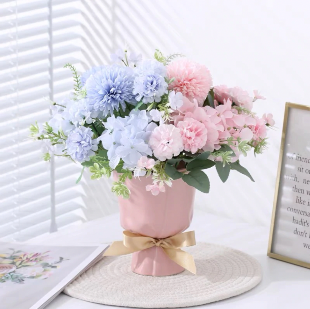 Cute Bouquet Shape Flower Ceramic Home Decor Vase