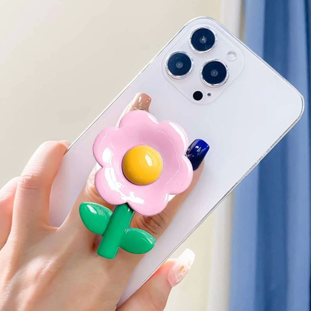 K-style Adorable 3D Flower Phone Grip