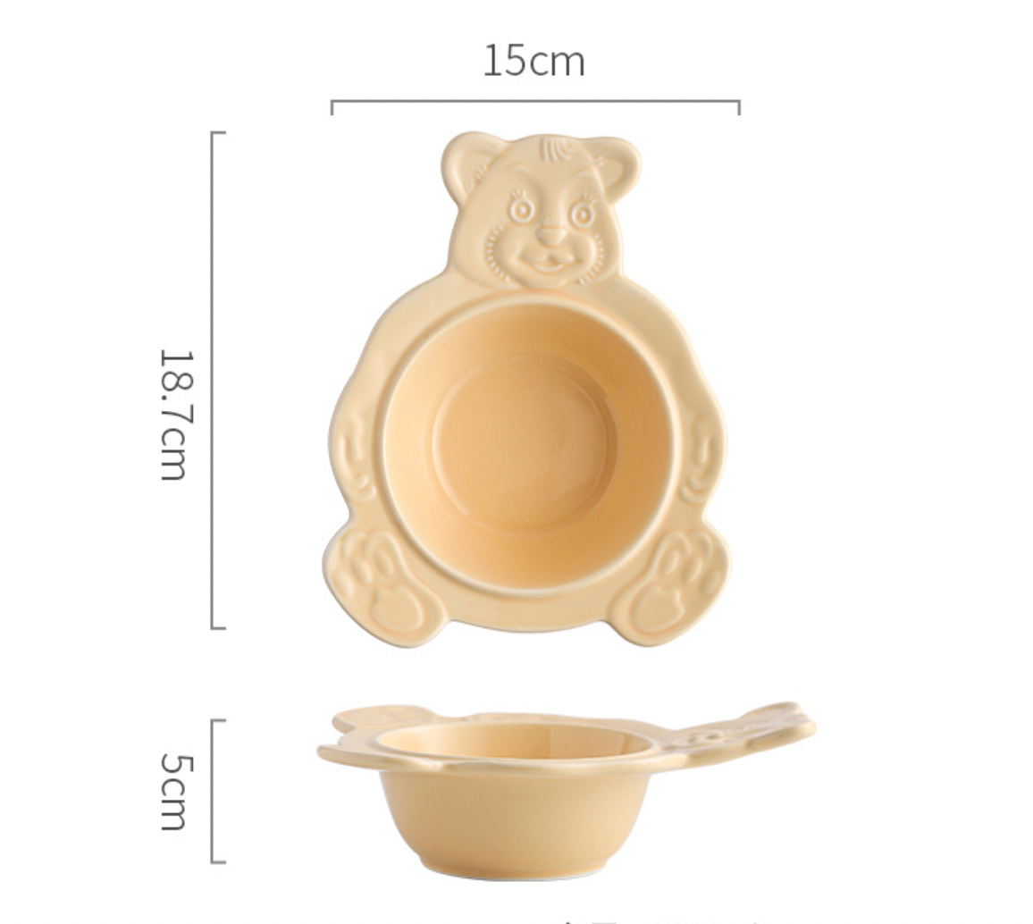 Cute Retro Bear Bowl