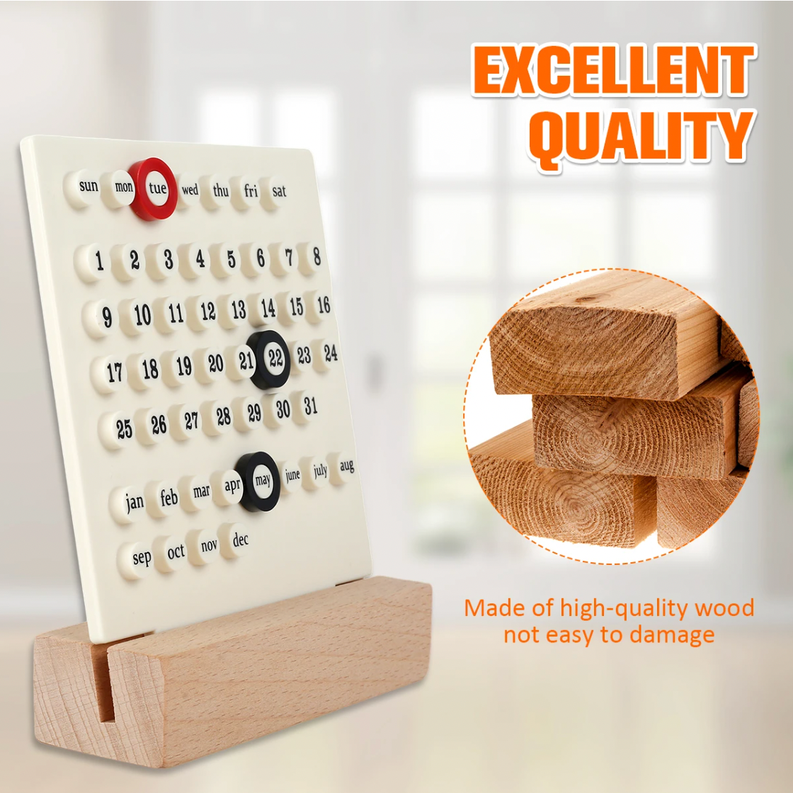 Cute Mini Ring A Date Desk Table Calendar