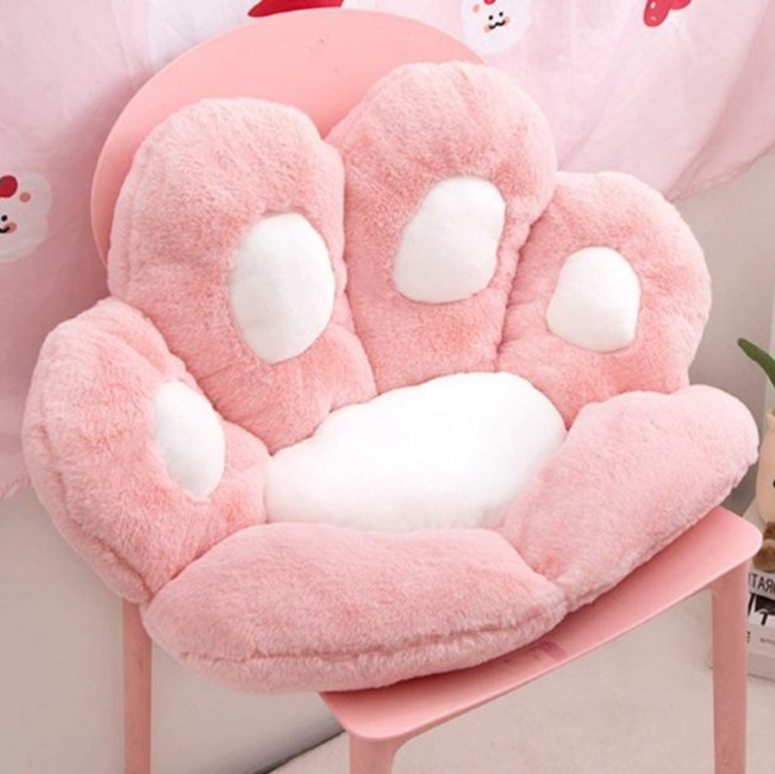 Cute Cat Paw Plush Seat Cushion