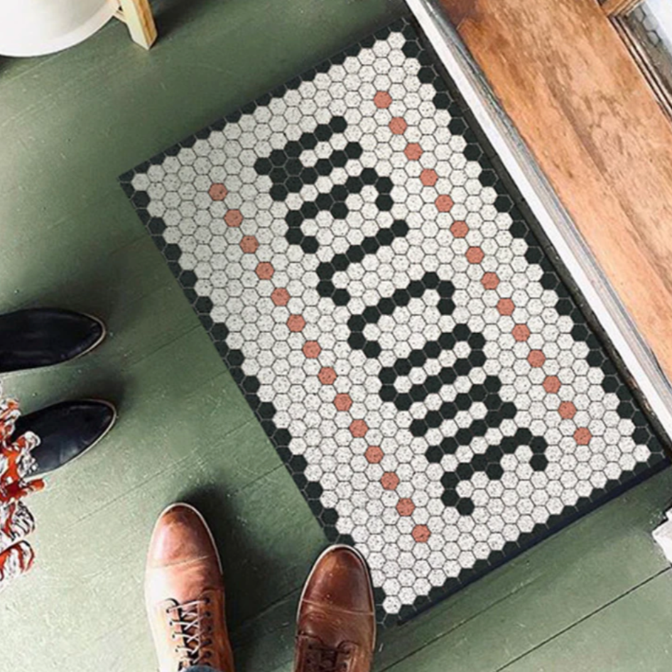 Cute Mosaic Tile style Entrance Doormat
