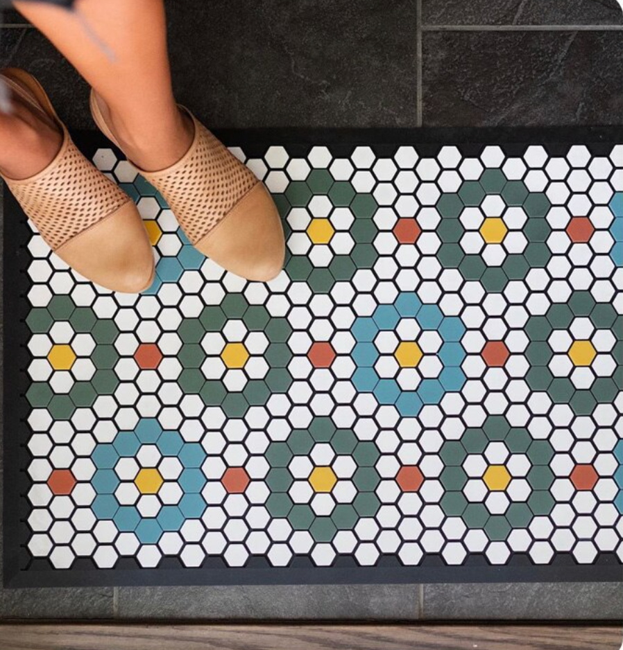 Cute Mosaic Tile style Entrance Doormat