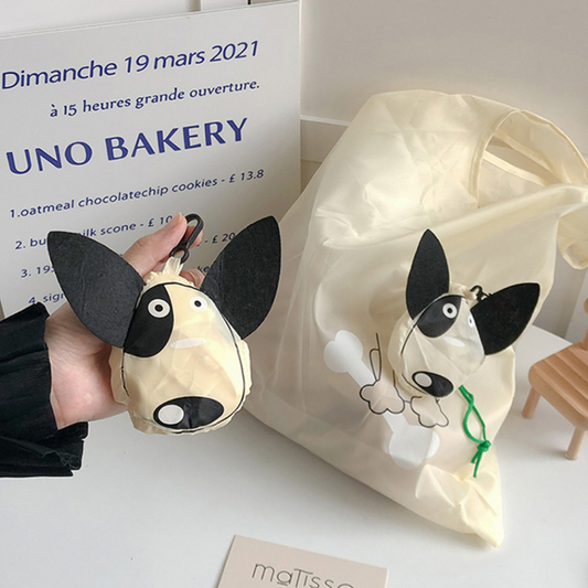 Cute Dog Reusable Grocery Shopping Bag