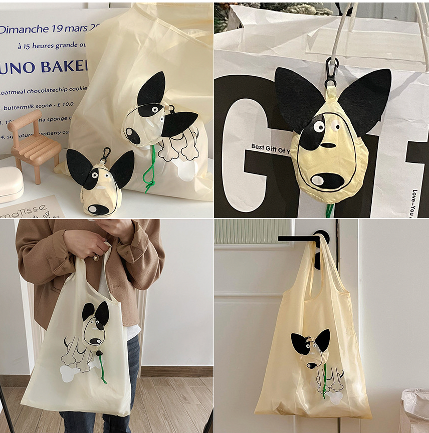 Cute Dog Reusable Grocery Shopping Bag