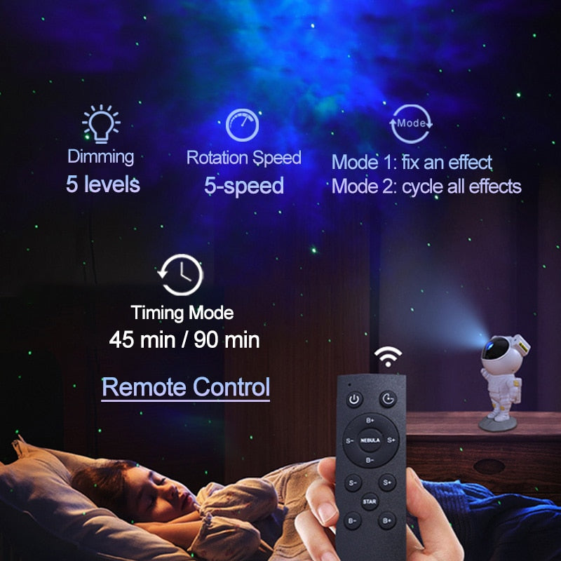 Astronaut Galaxy Star Projector