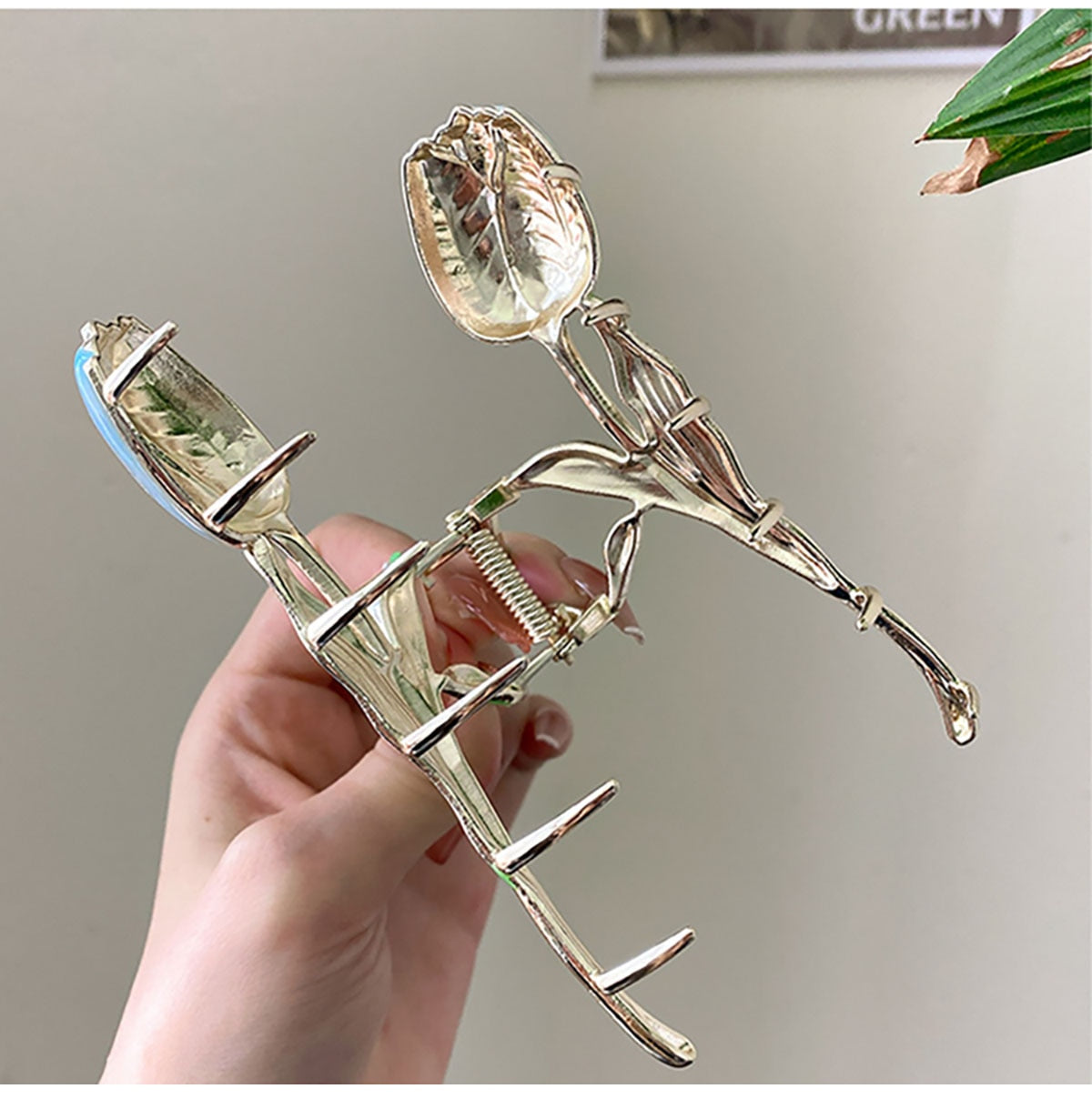 New Tulip Flower Hair Claw Clip