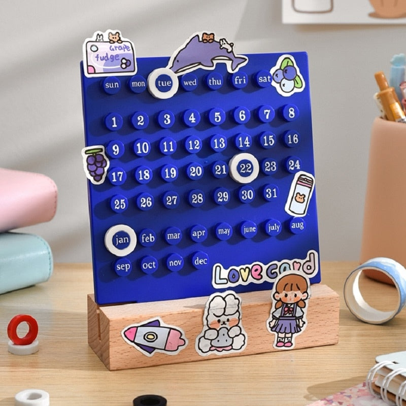 Cute Mini Ring A Date Desk Table Calendar
