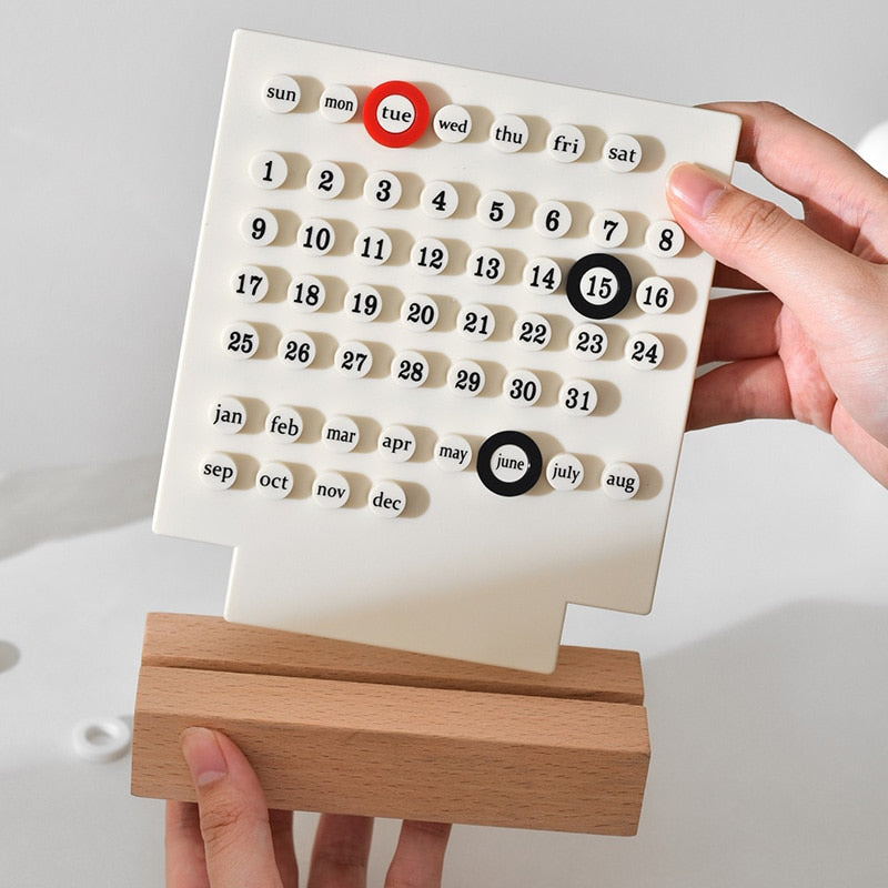 Cute Mini Ring A Date Desk Table Calendar