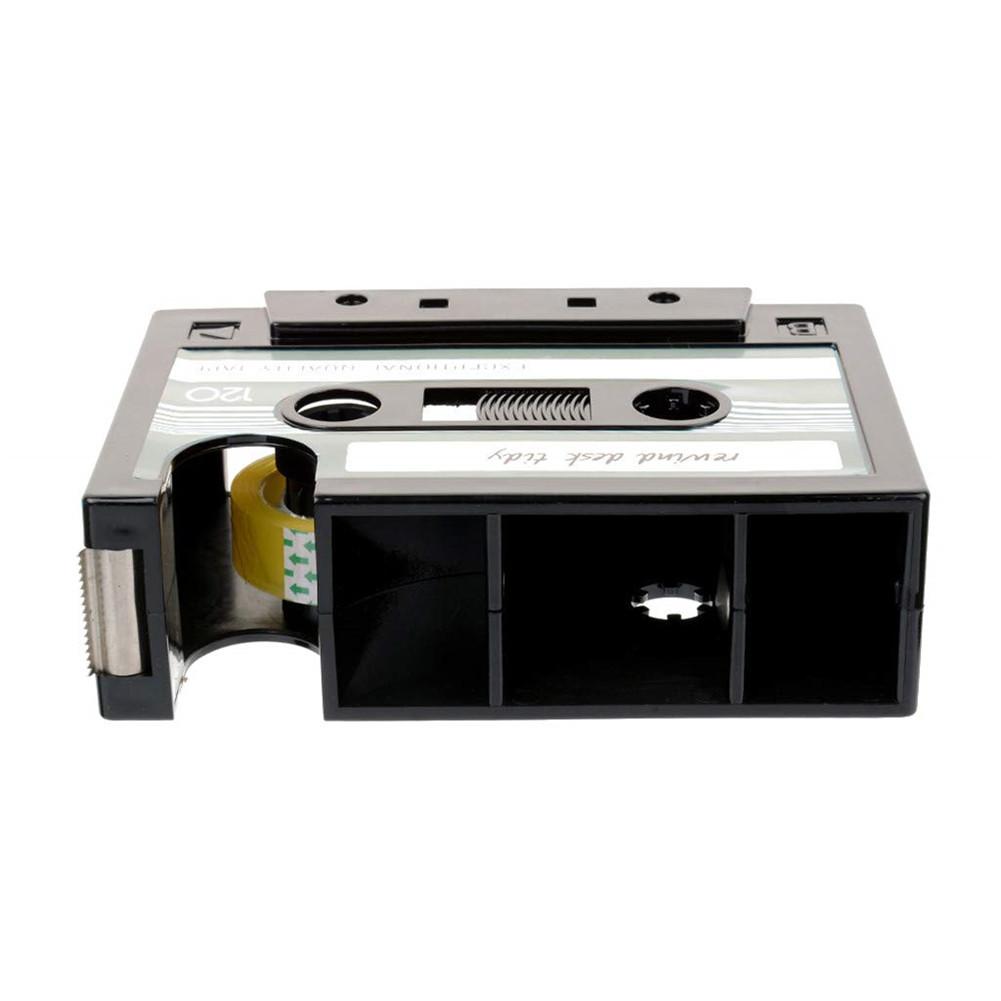 Retro Cassette Tape Dispenser with Pen Holder