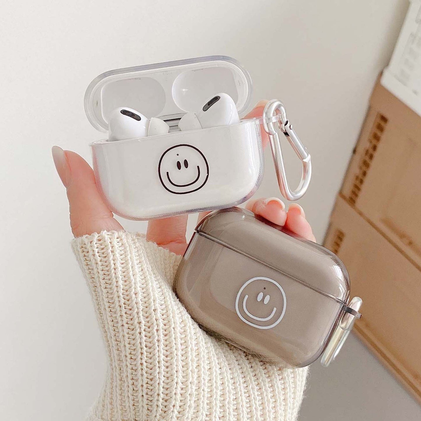Simple Smiley AirPods Case