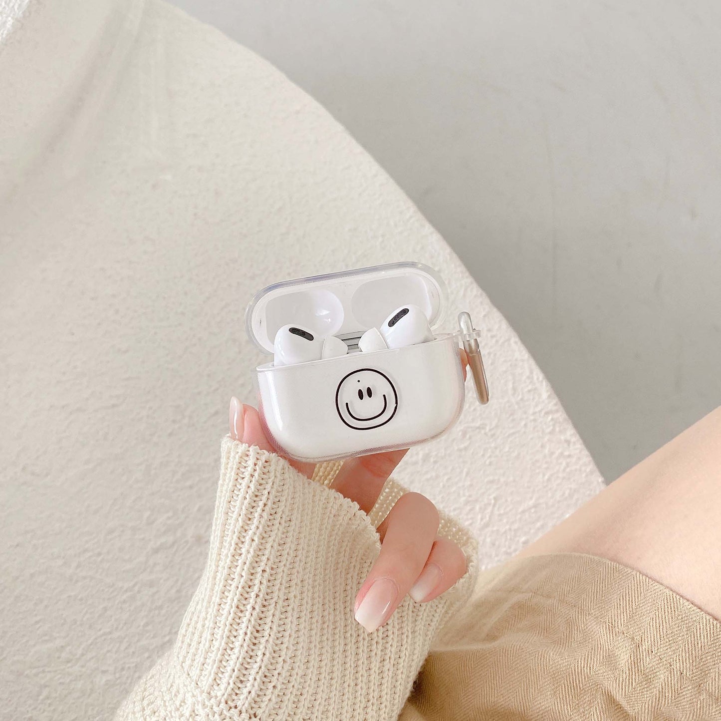 Simple Smiley AirPods Case