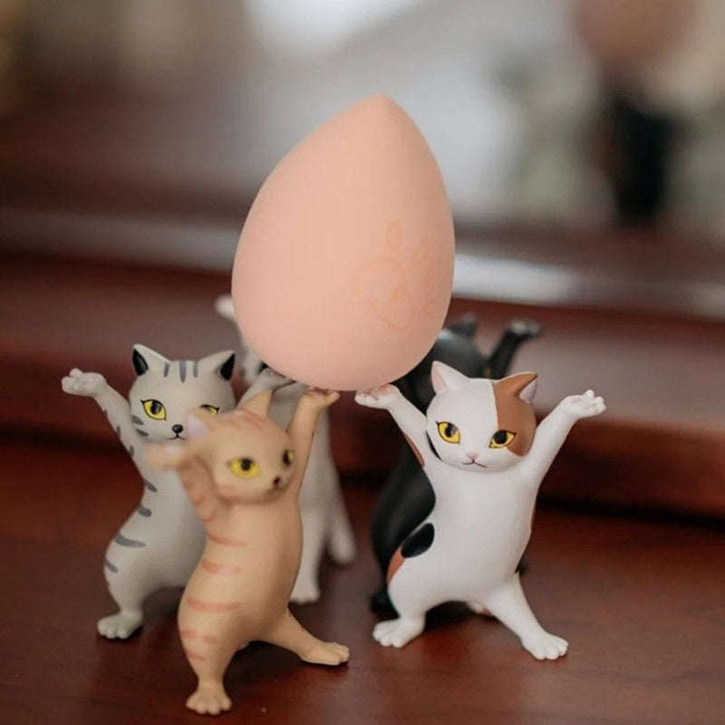 Funny Dancing Cat AirPod Pen Holder set