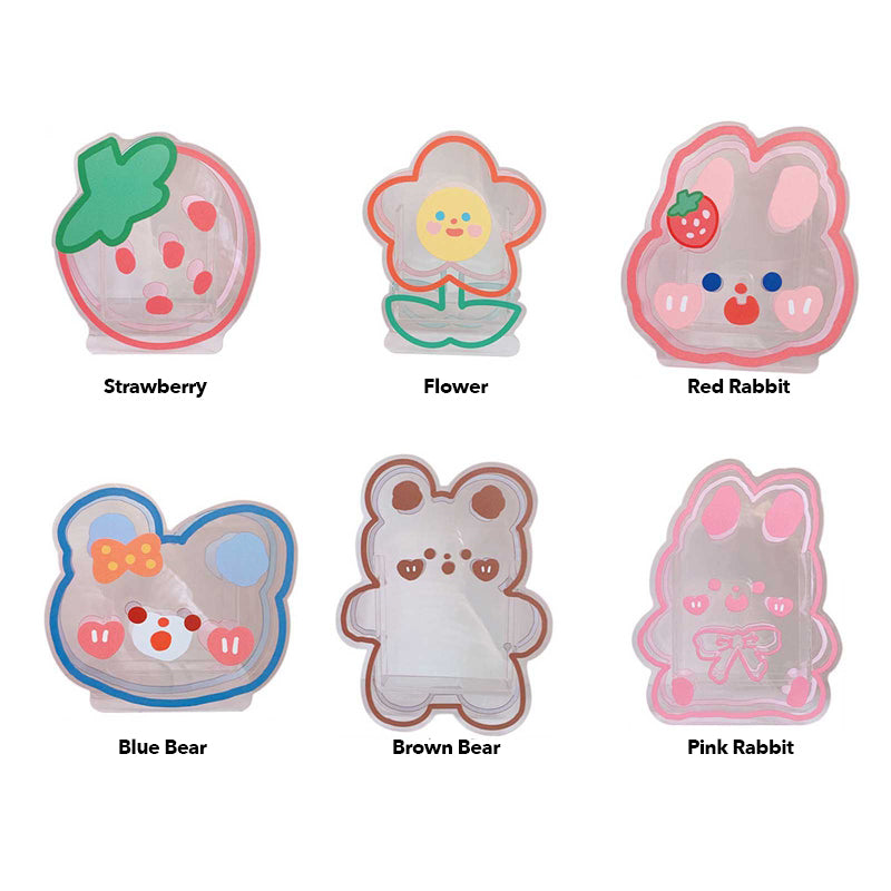 Kawaii Transparent Acrylic Pen Holder