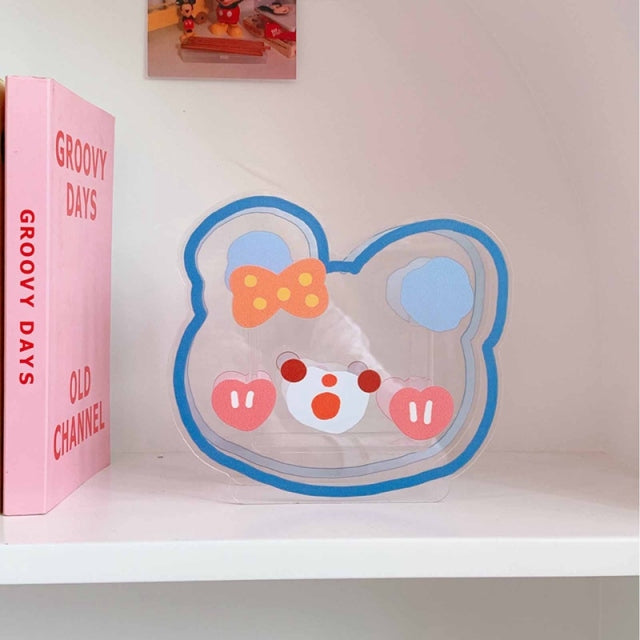 Kawaii Transparent Acrylic Pen Holder