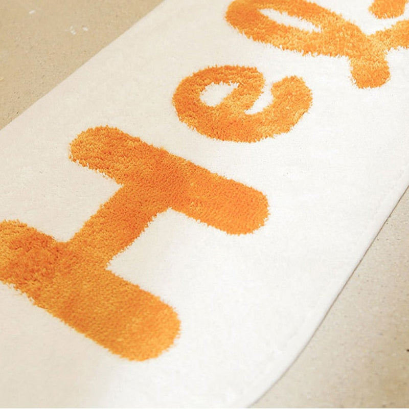 Hello Smiley Soft Long Carpet Rug