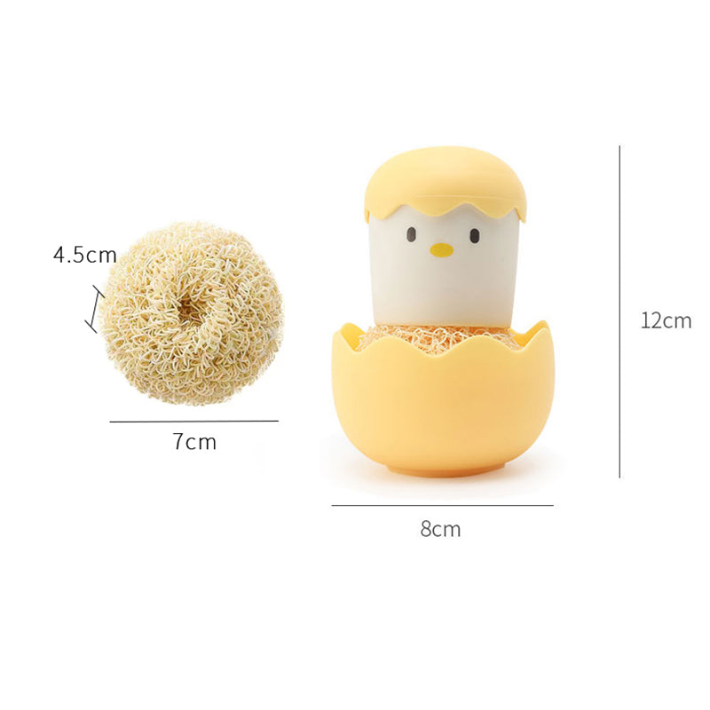 Cute Egg Kitchen Cleaning Brush