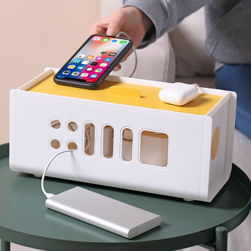 Simple Color Cable Storage Box