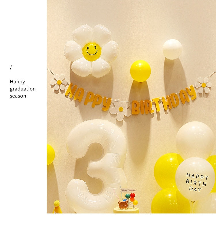 Happy Daisy Birthday Banner