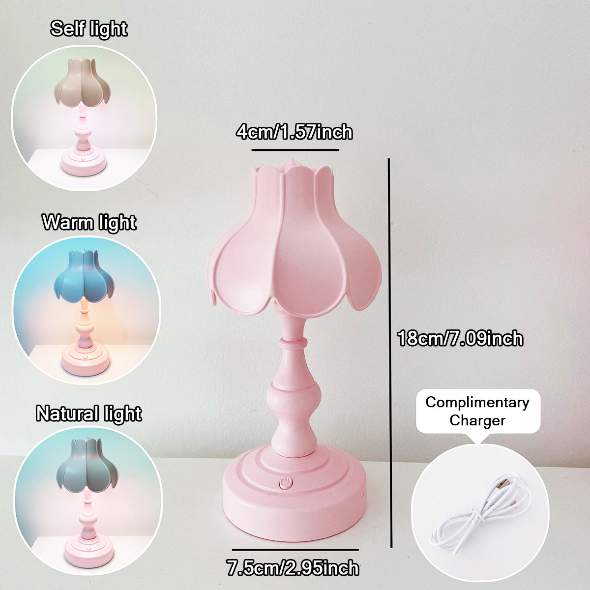Adorable Retro Tulip Mini Table Lamp