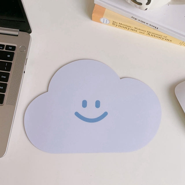 Cute Smiley Cloud Mouse Pad