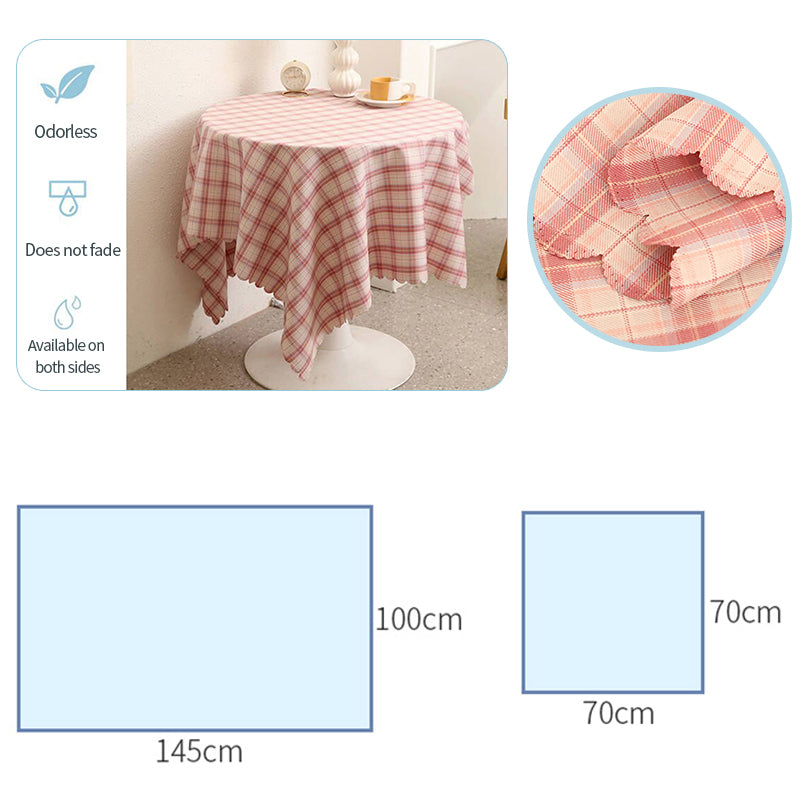 Vintage Plaid Checkered Tablecloth