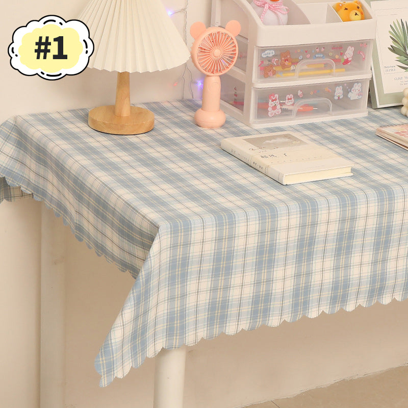 Vintage Plaid Checkered Tablecloth