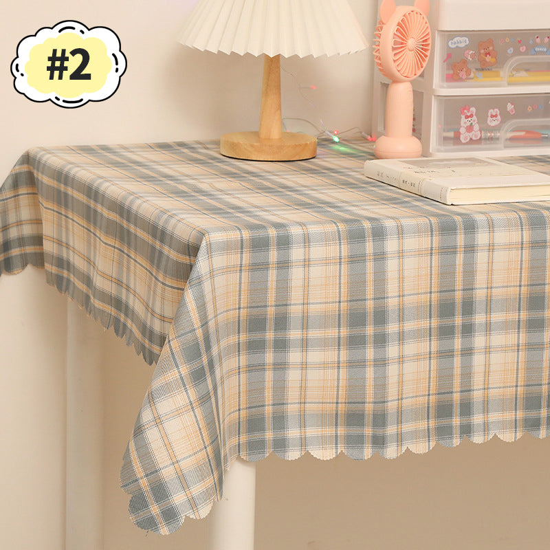 Vintage Plaid Checkered Tablecloth