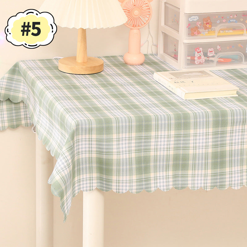 Vintage Plaid Checkered Tablecloth