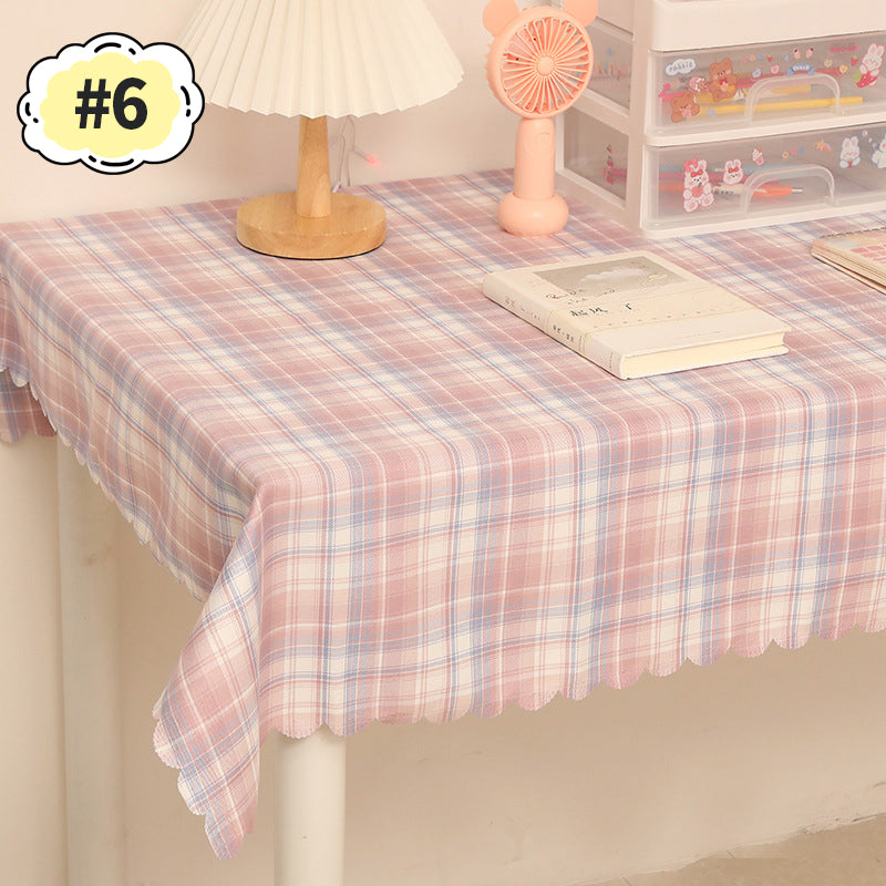 Vintage Plaid Checkered Tablecloth