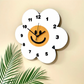 Happy Face Daisy Wall Clock