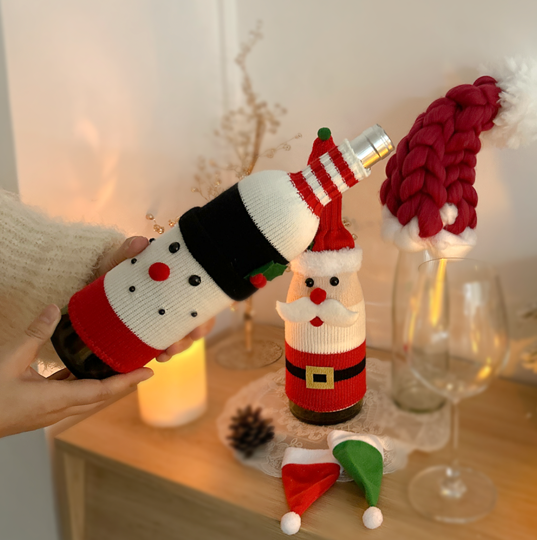 Christmas Wine Bottle Cover