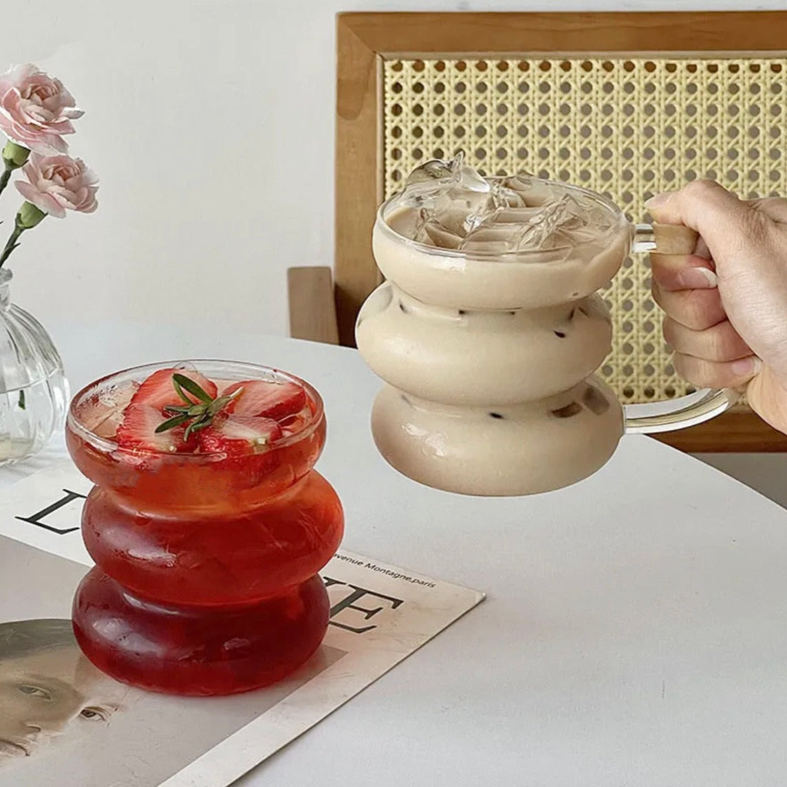 Irregular Cloud Glass Mug