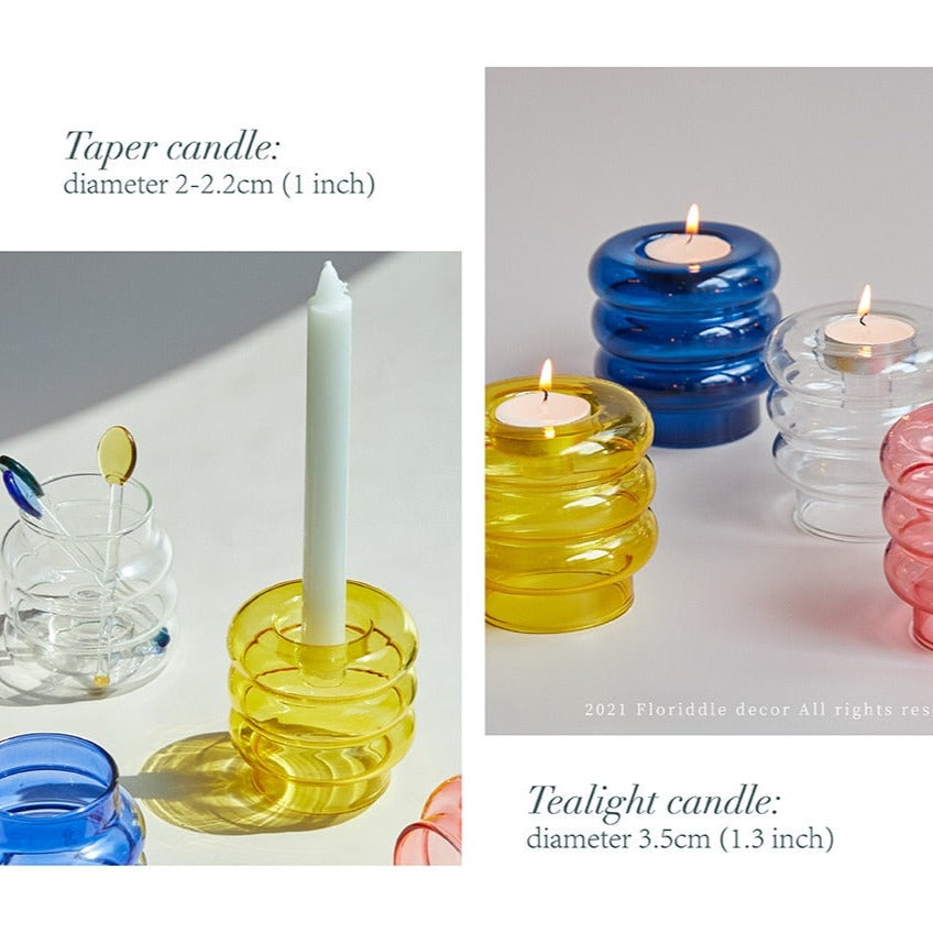 Cute Candy colors 2 in 1 Candle Holder