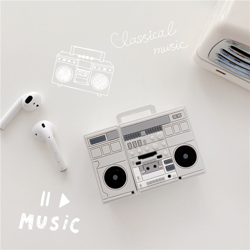 Cute Cassette Player AirPods Case