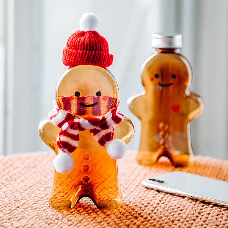 Christmas Gingerbread Man Drink Bottle