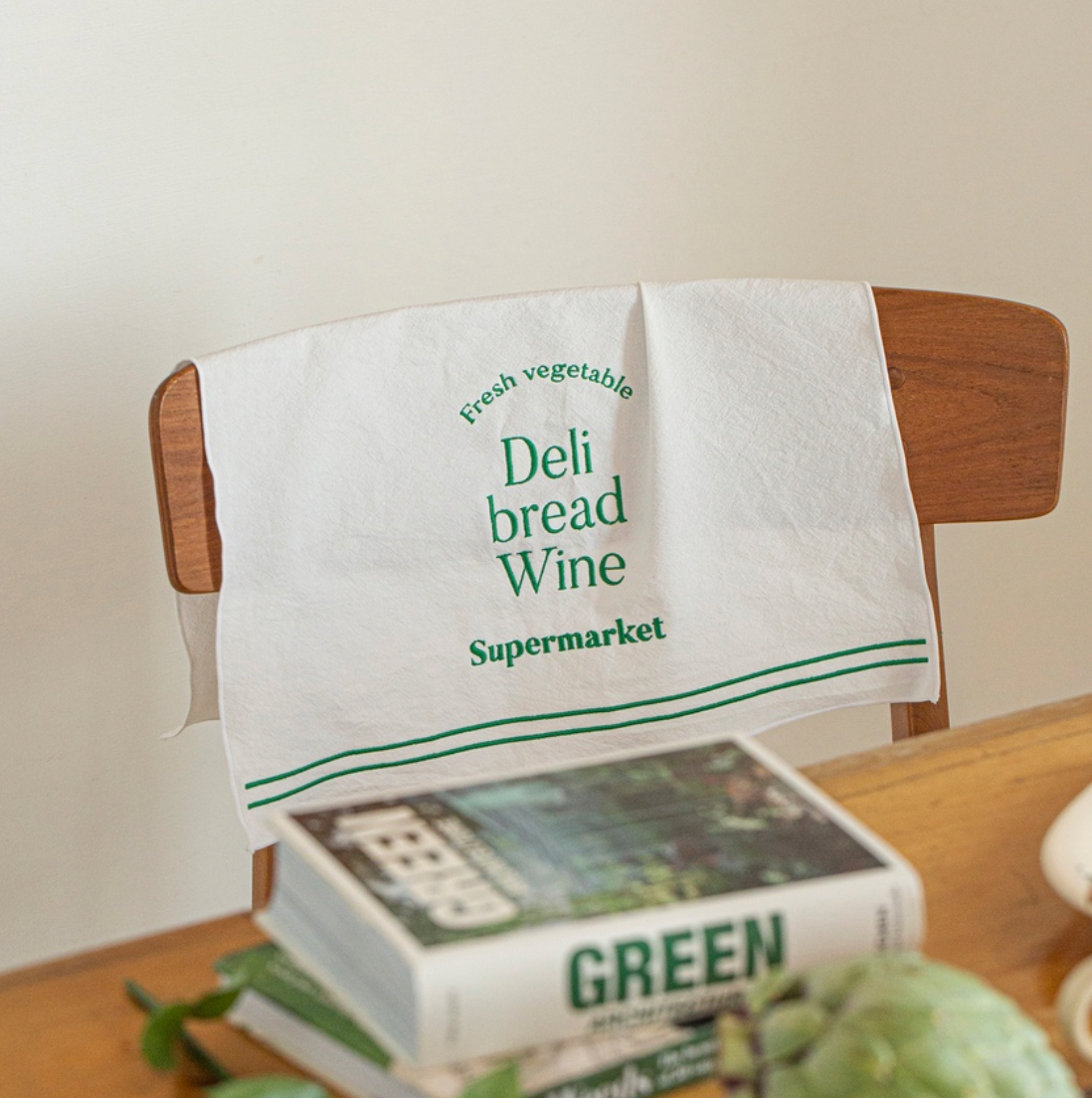 Retro Supermarket Letter Cloth Napkin