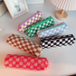 Retro Checkered Pencil Case