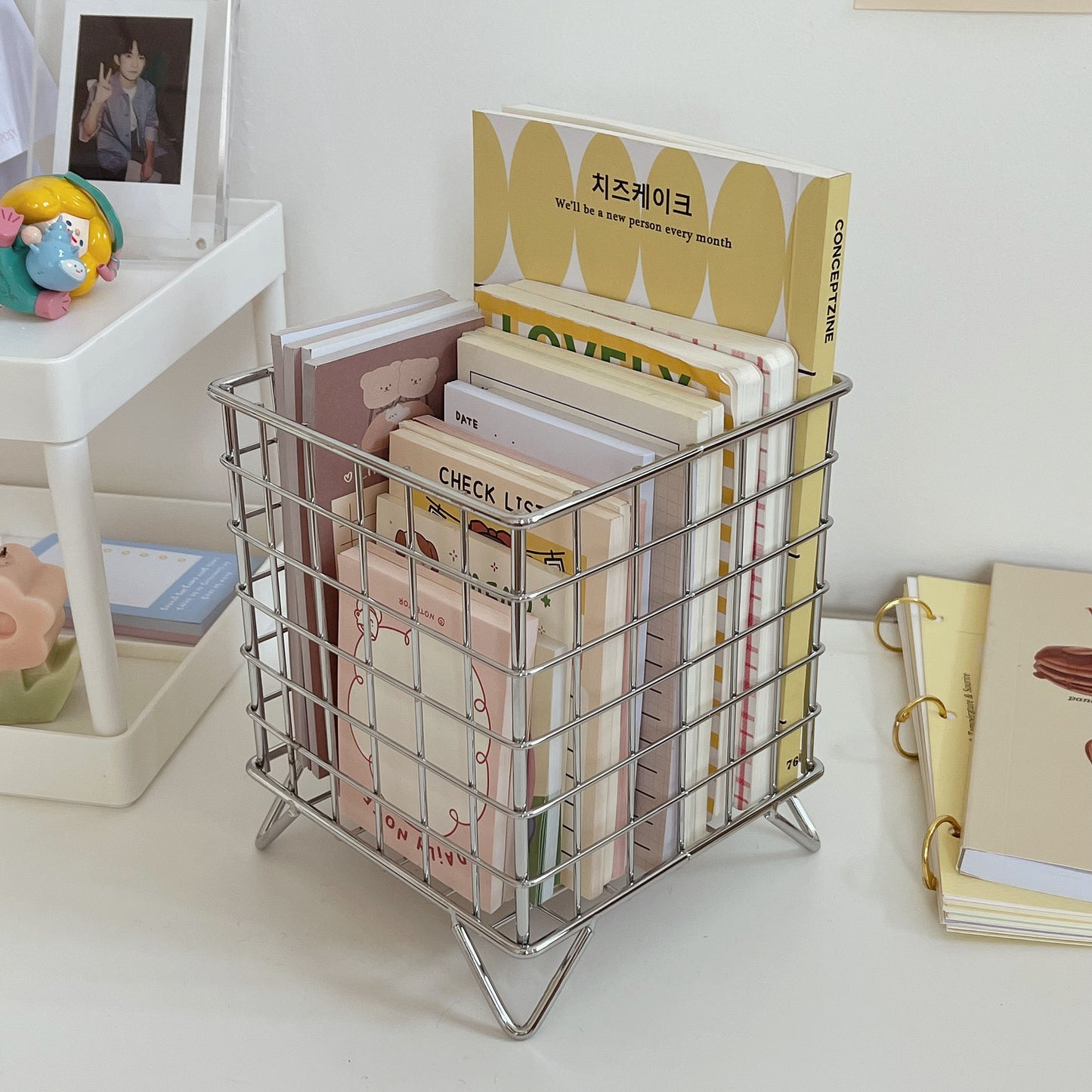 Mini Desktop Basket Storage