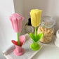 Cute Tulip Long Handle Mug Cleaning Brush
