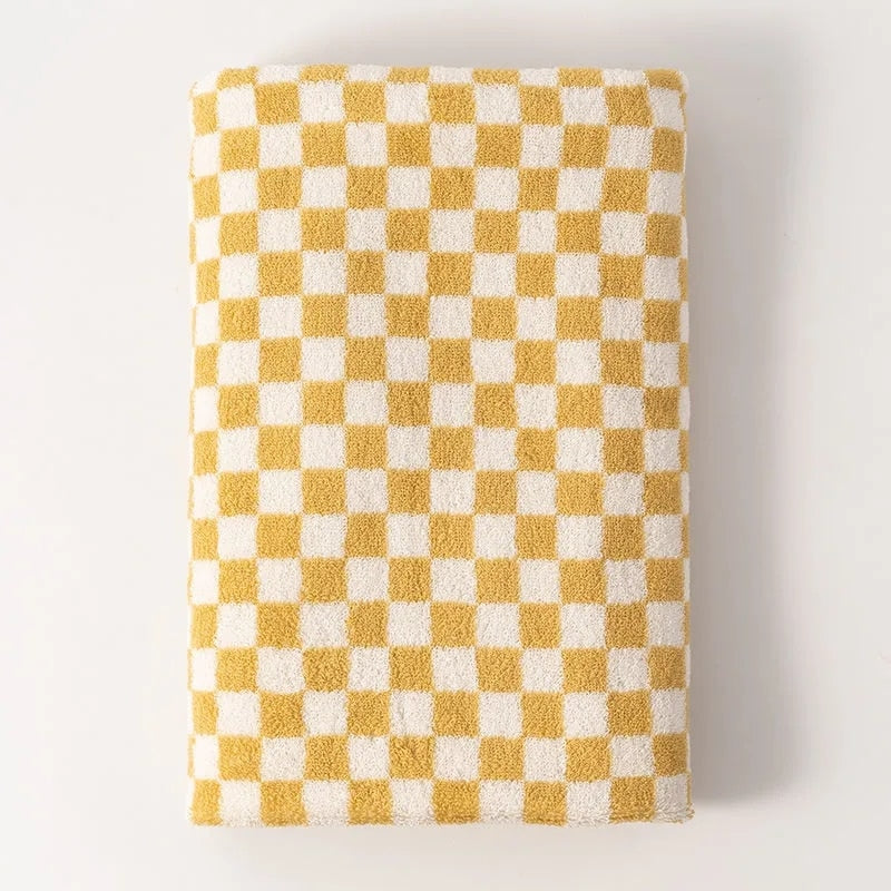 Retro Checkerboard Towel