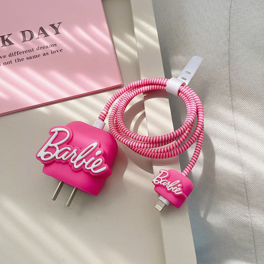 Lovely Barbie Pink iPhone Cable Cover