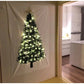 Happy Christmas Tree Wall Tapestry