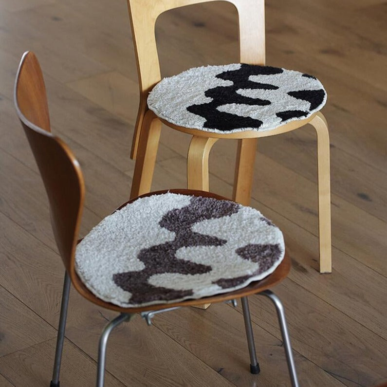 Retro Geometry Tufted Seat Cushion