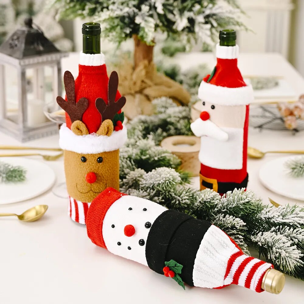 Christmas Wine Bottle Cover